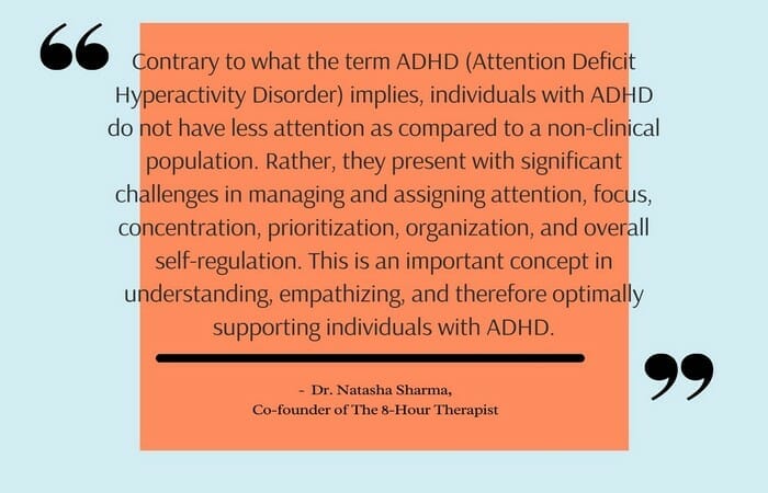 Challenges for people with ADHD