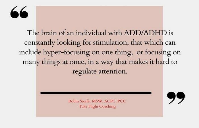 Brain of ADHD individual